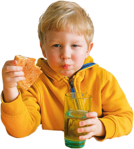 Eating Pizza